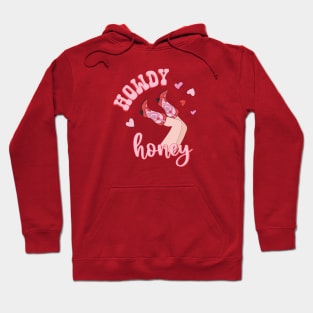 Howdy Honey Country Love Happy Valentines Day Hoodie